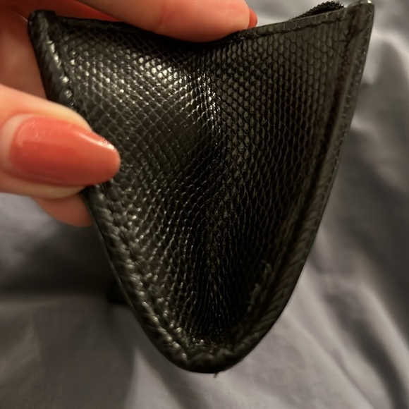 Coach Black Monogram & Patent Mini Skinny ID Keychain - Picture 4 of 4